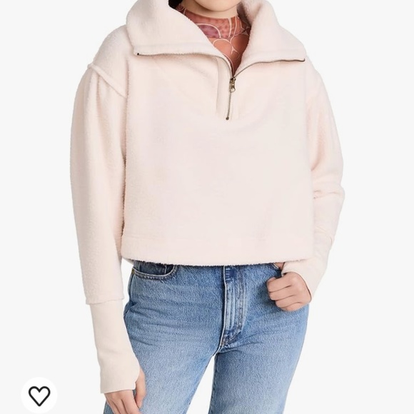 FP Free People Soft Dreaming Pull Over Cotton Cozy L Large Ivory White - Picture 10 of 16